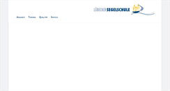 Desktop Screenshot of luebecker-segelschule.de